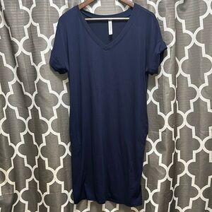 Zenana Outfitters Deep Blue V-Neck Tee